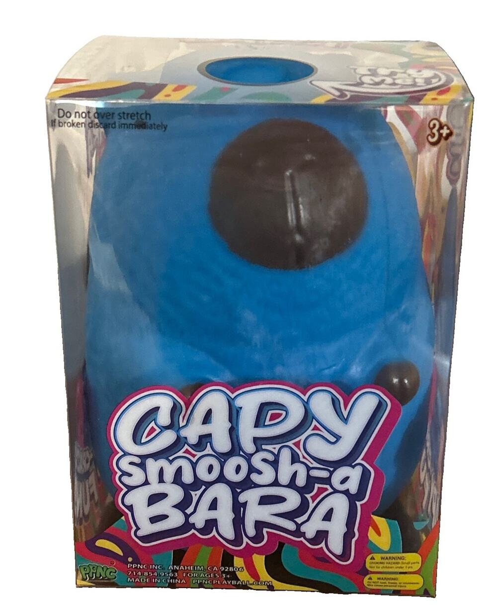 PPNC Capy Smoosh-A Bara Squishy Squeeze Sensory Toy Blue New & Sealed